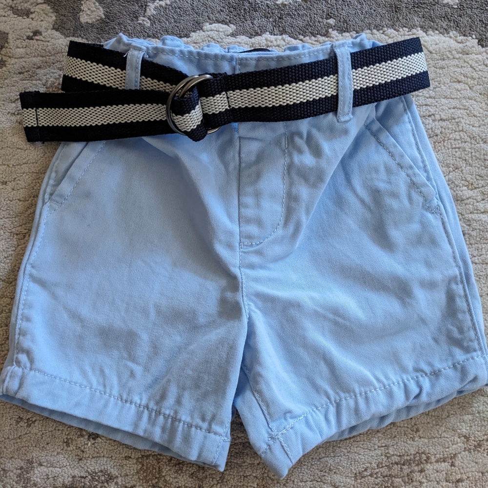Toddler Boys Belted Chino Shorts